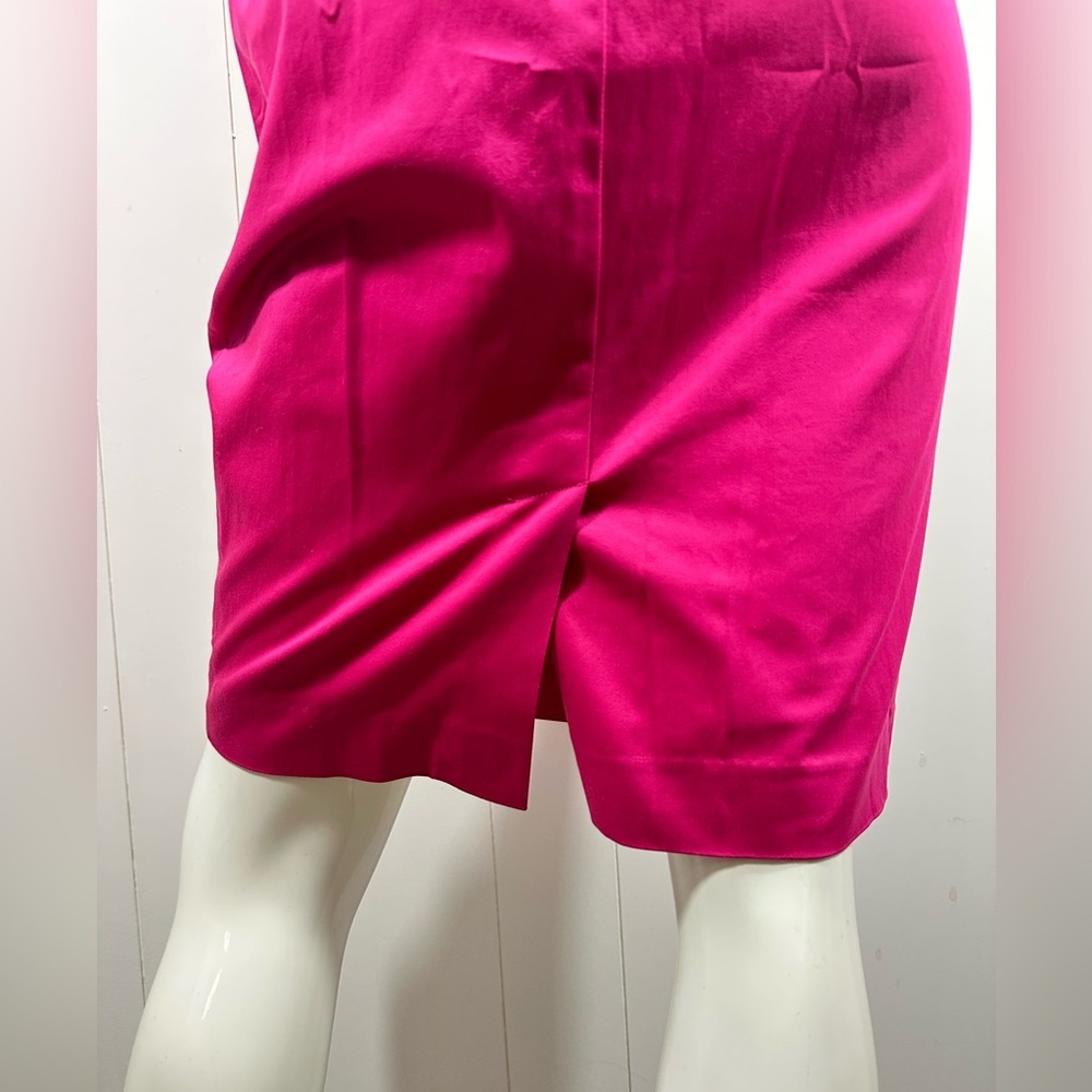 Calvin Klein Sz 4 Dress Evening Collection Sheath Magenta Women Sleeveless - Picture 7 of 12